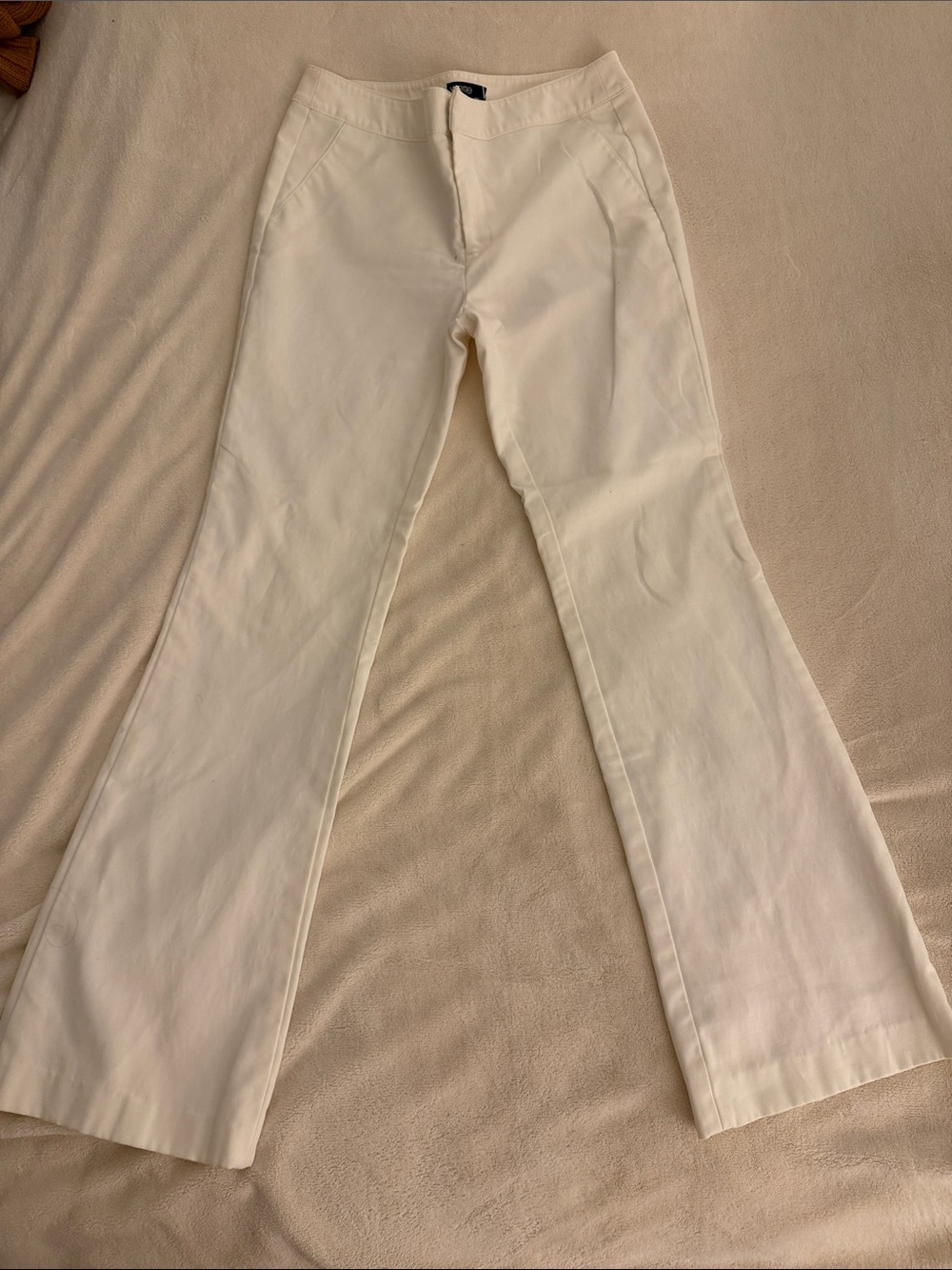 Women's Cream Flared Jeans